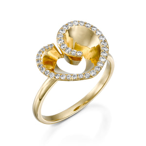 R3421ES-Heart diamond ring