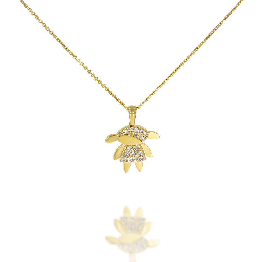 Wear Your Heart Close. Tribute to the ones who mean the most. Celebrate love with this child-girl-shaped pendant necklace.