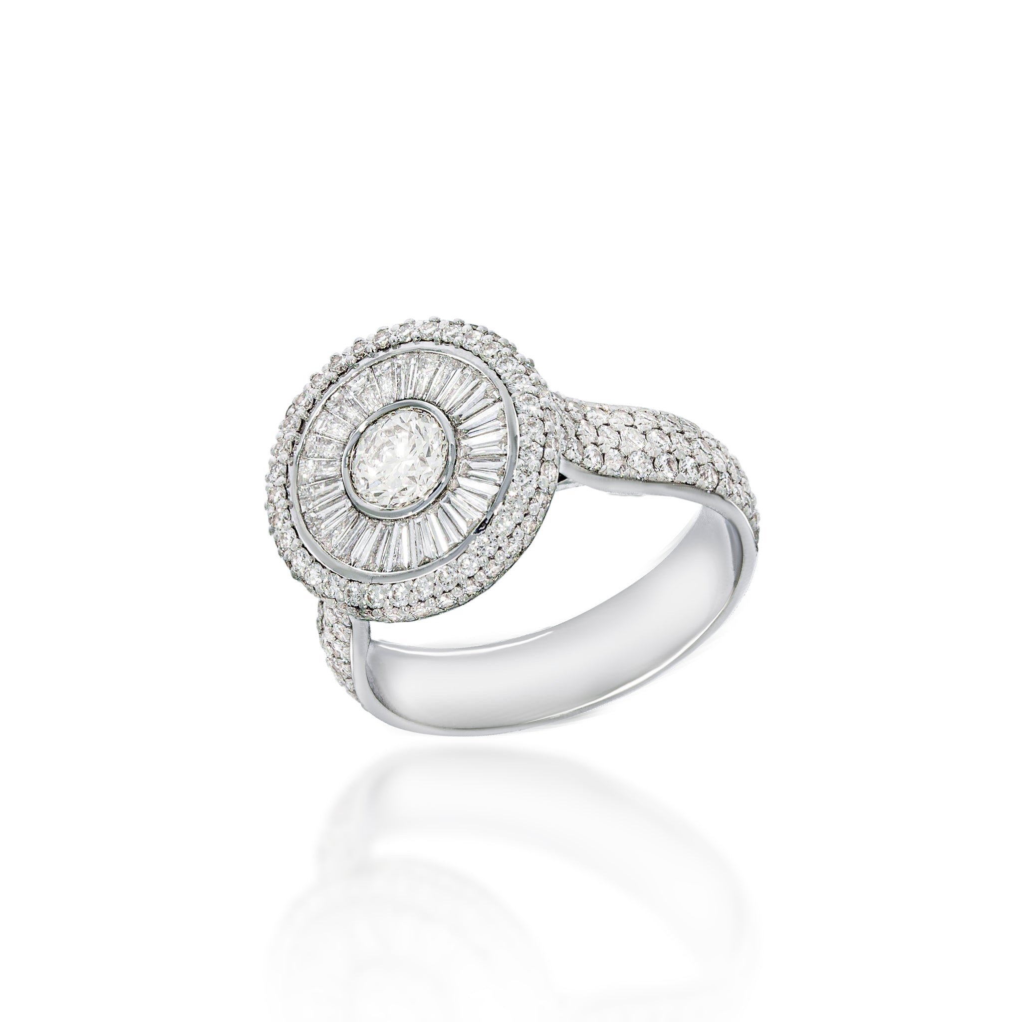 14K White/Rose Gold Tt Peg Set Diamond Semi-Mount Criss-Cross Engagement  Ring (Size 7) Made In India rm2548e-025-rwaa - Walmart.com