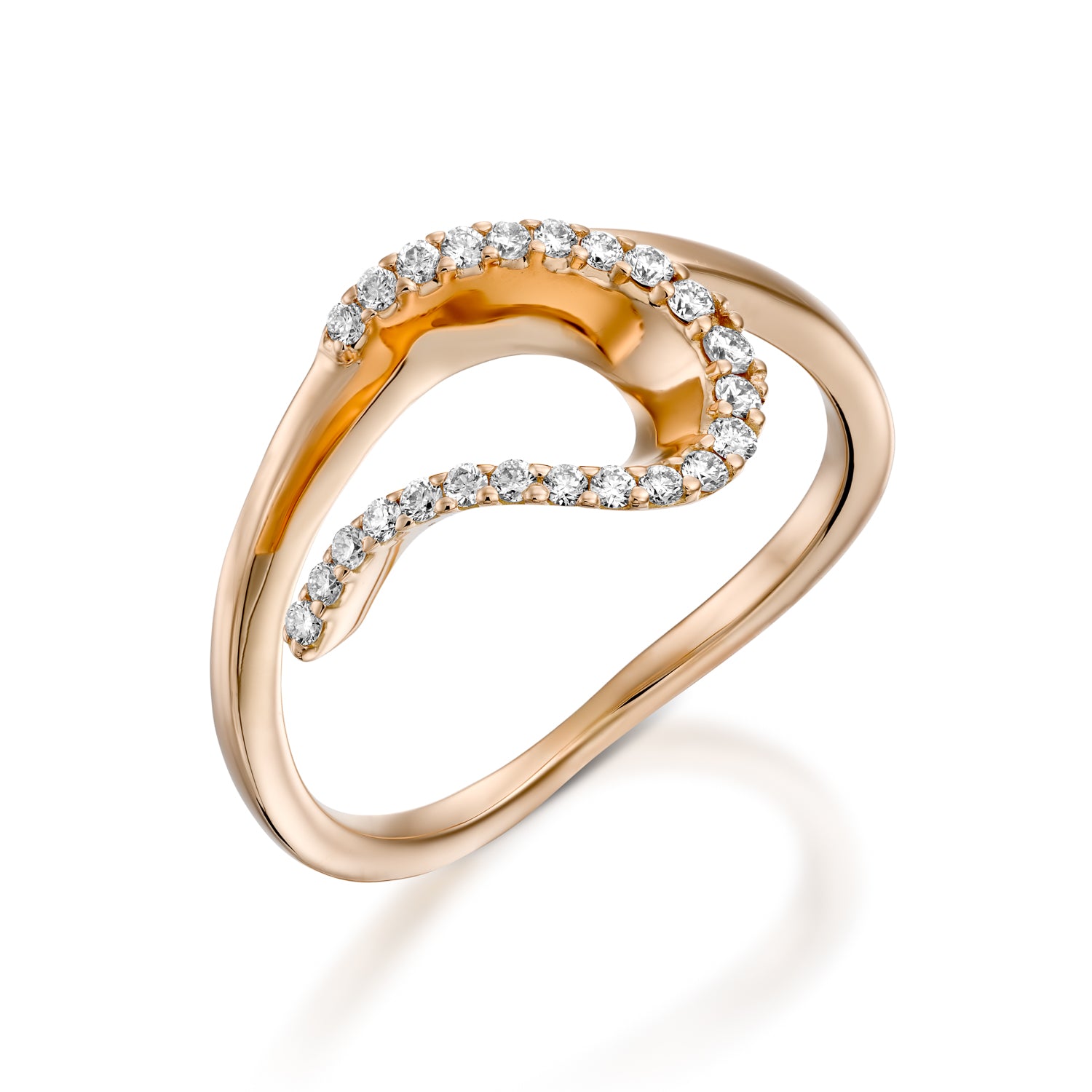 Artificial Diamonds Round Unique Modern Gold Diamond Ring, Size: 6 - 30 at  Rs 12160 in Kolkata