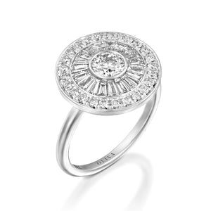 Sun diamond ring 3.2 Carat 