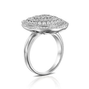 R3823- Circle diamond Gold engagement ring