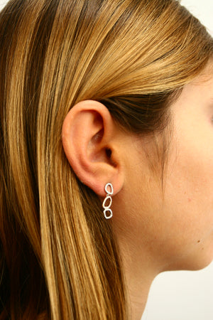 ETUE6161-Drop geometric diamond earrings