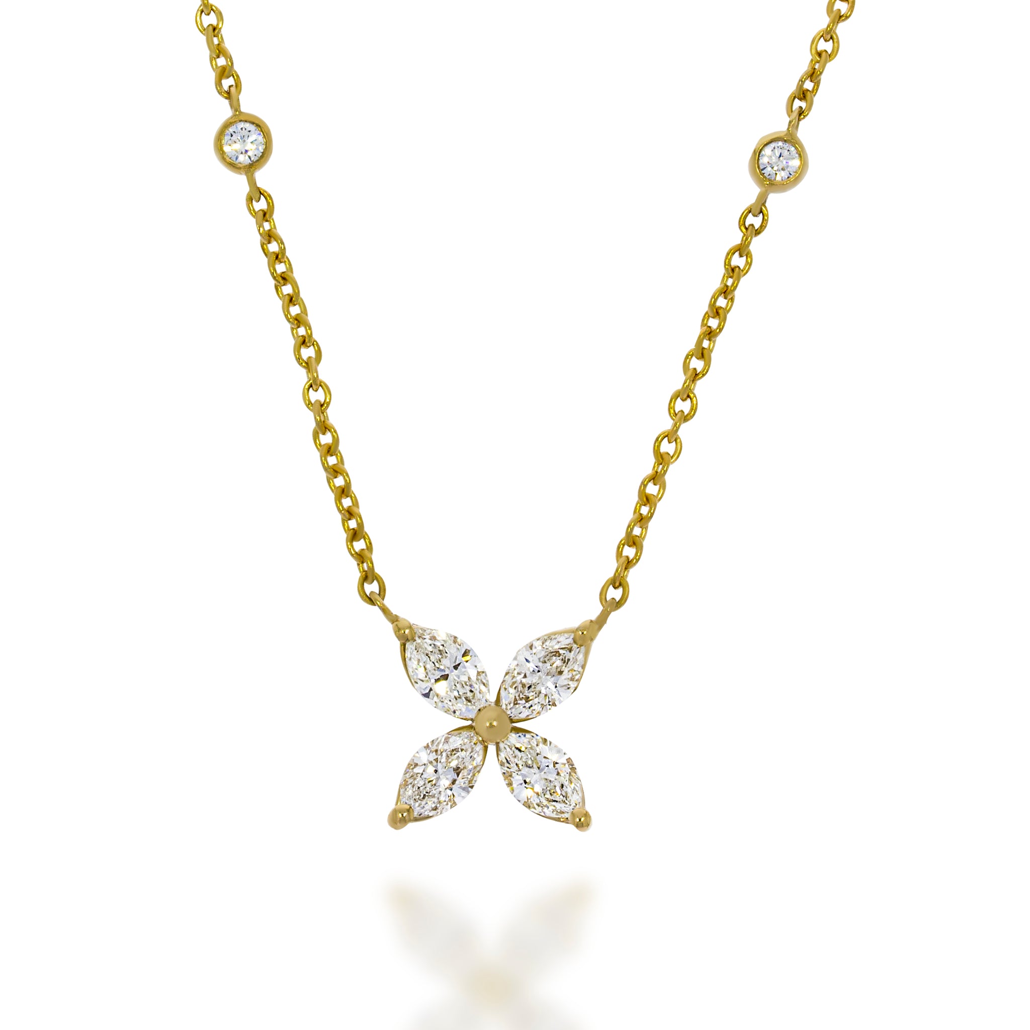 Elegance Golden Diamond Necklace | Salty – Salty Accessories