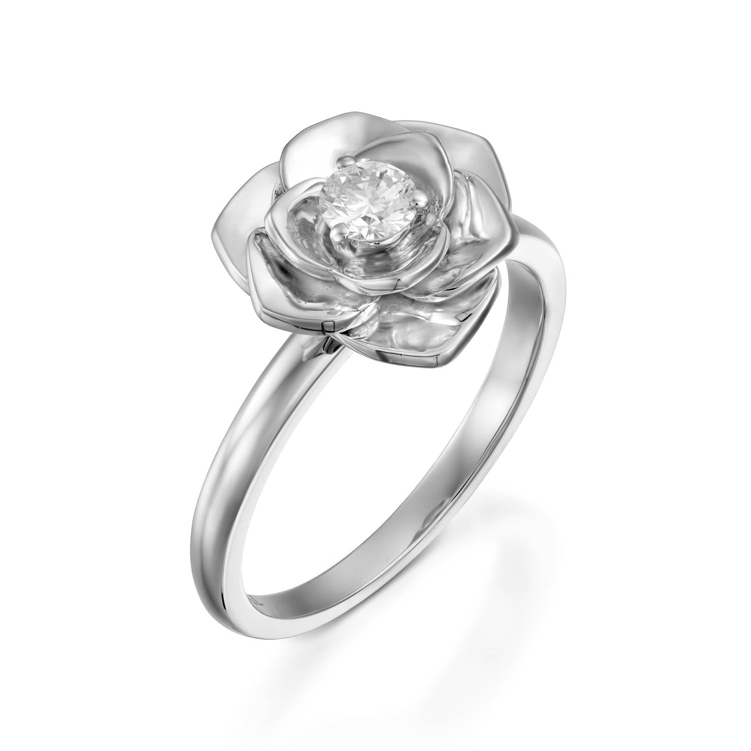 Rose shaped ring, flower engagement ring / Blooming Rose | Eden Garden  Jewelry™