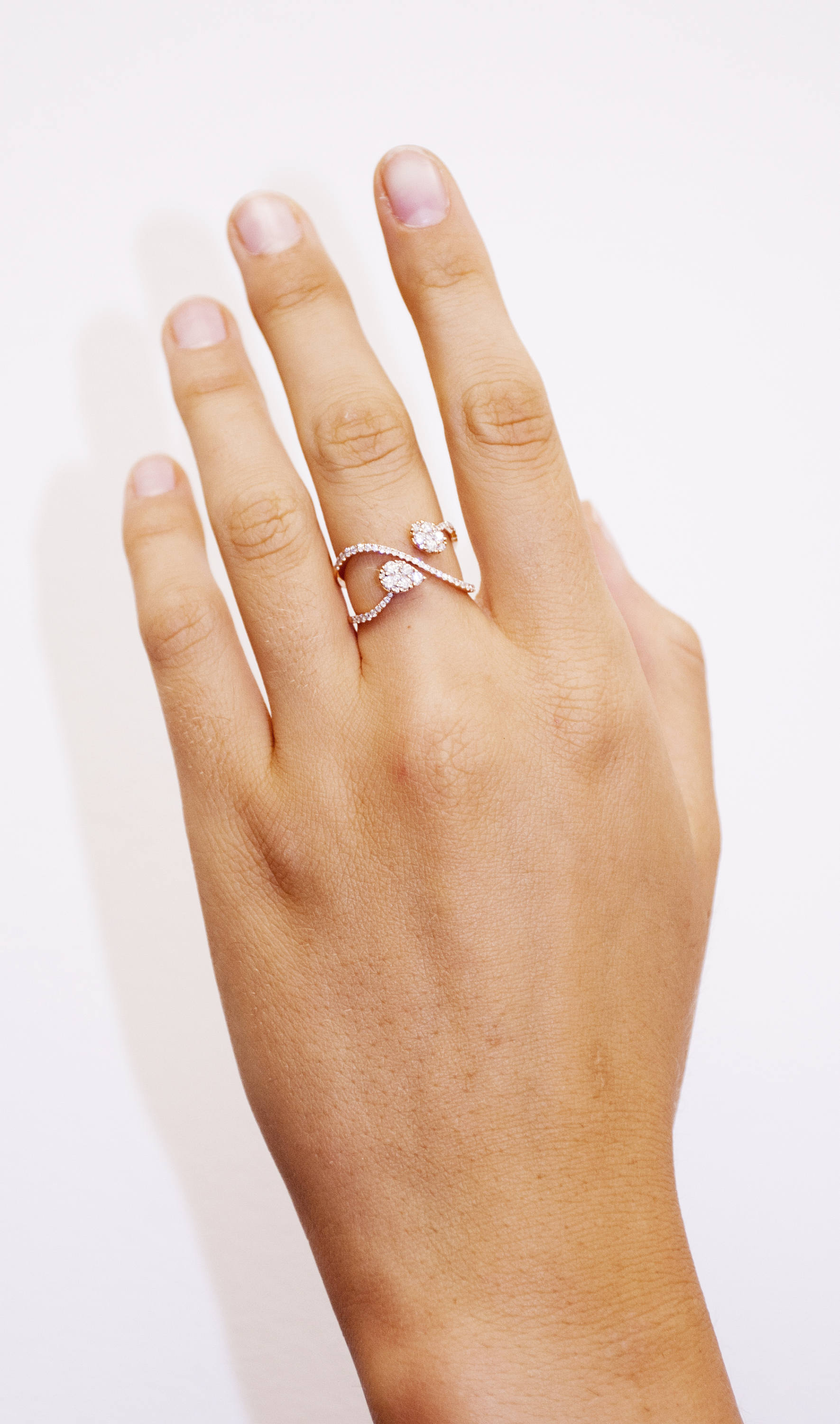 Premium Photo | Golden infinity wedding ring for engagement