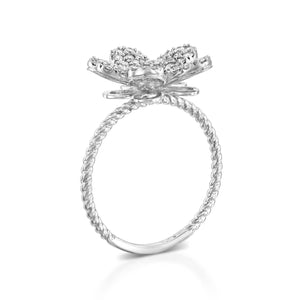 R3855-Blooming Flower Diamond Ring