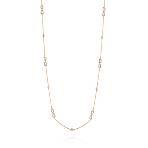 PTUB58407-infinity necklace,