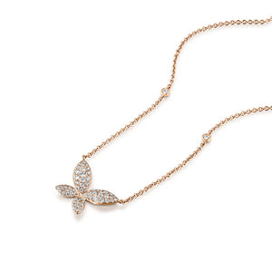 P3853 Delicate Butterfly Necklace